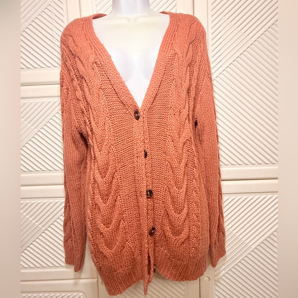 Cozy Cable Knit Cardigan Sweater